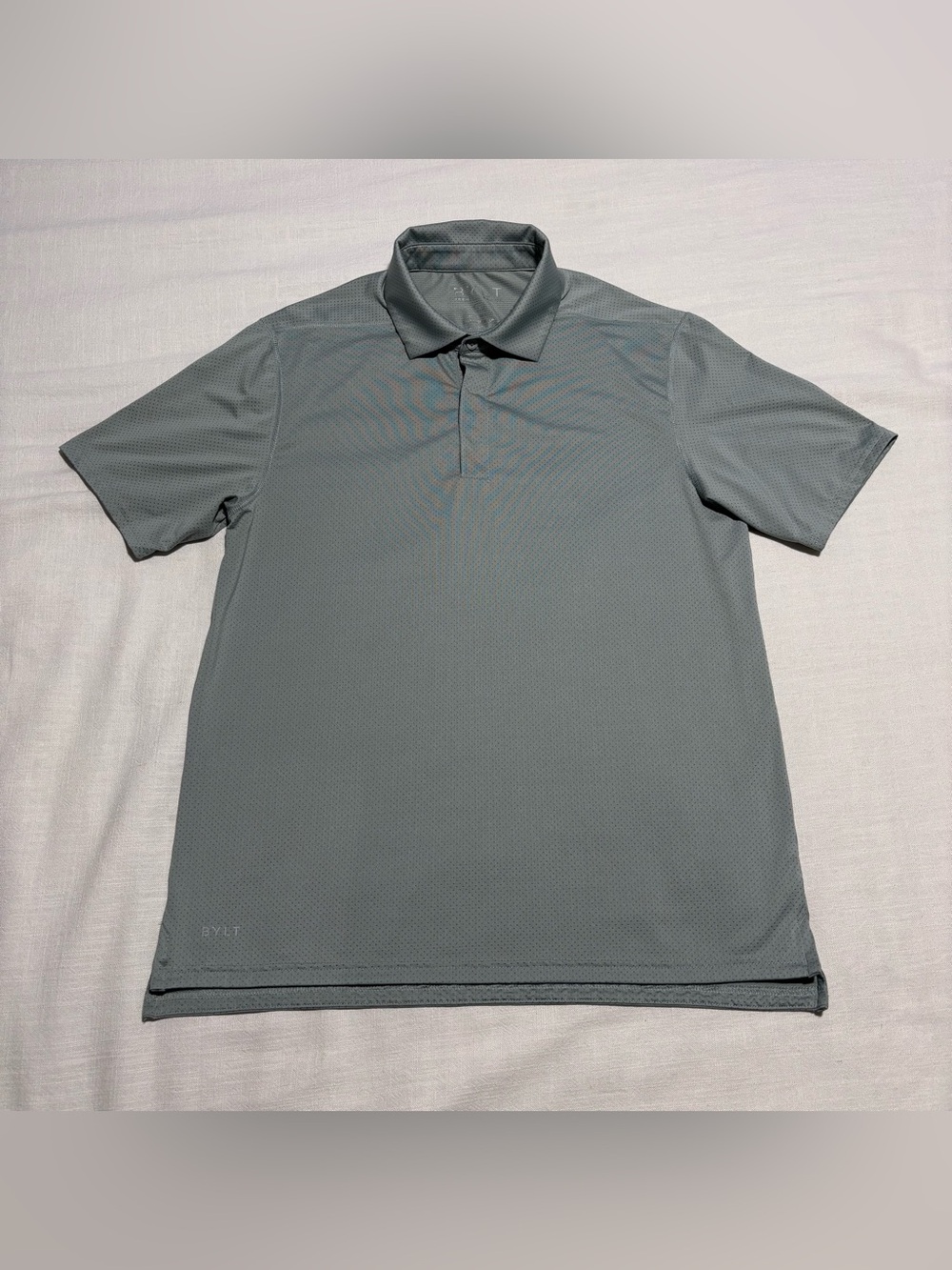 Men’s BYLT Basics Performance+ 2.0 Split Hem Polo | Light Gray | Size Small